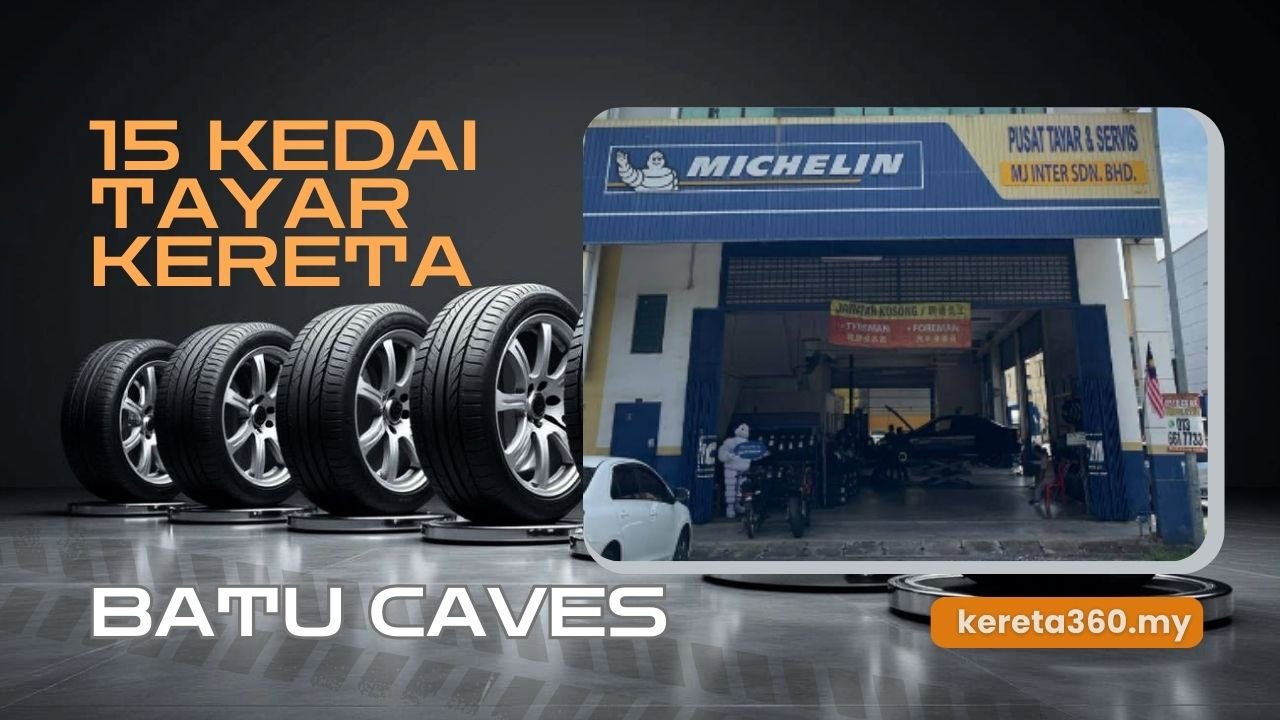 Kedai Tayar Kereta di Batu Caves