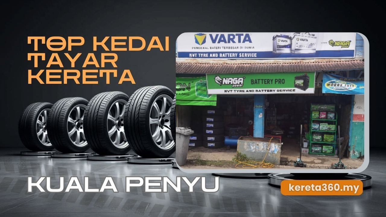 Kedai Tayar Kereta di Kuala Penyu