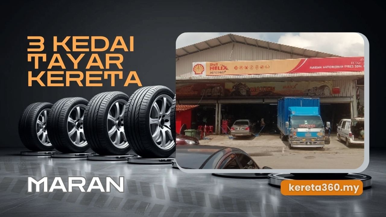 Kedai Tayar Kereta di Maran