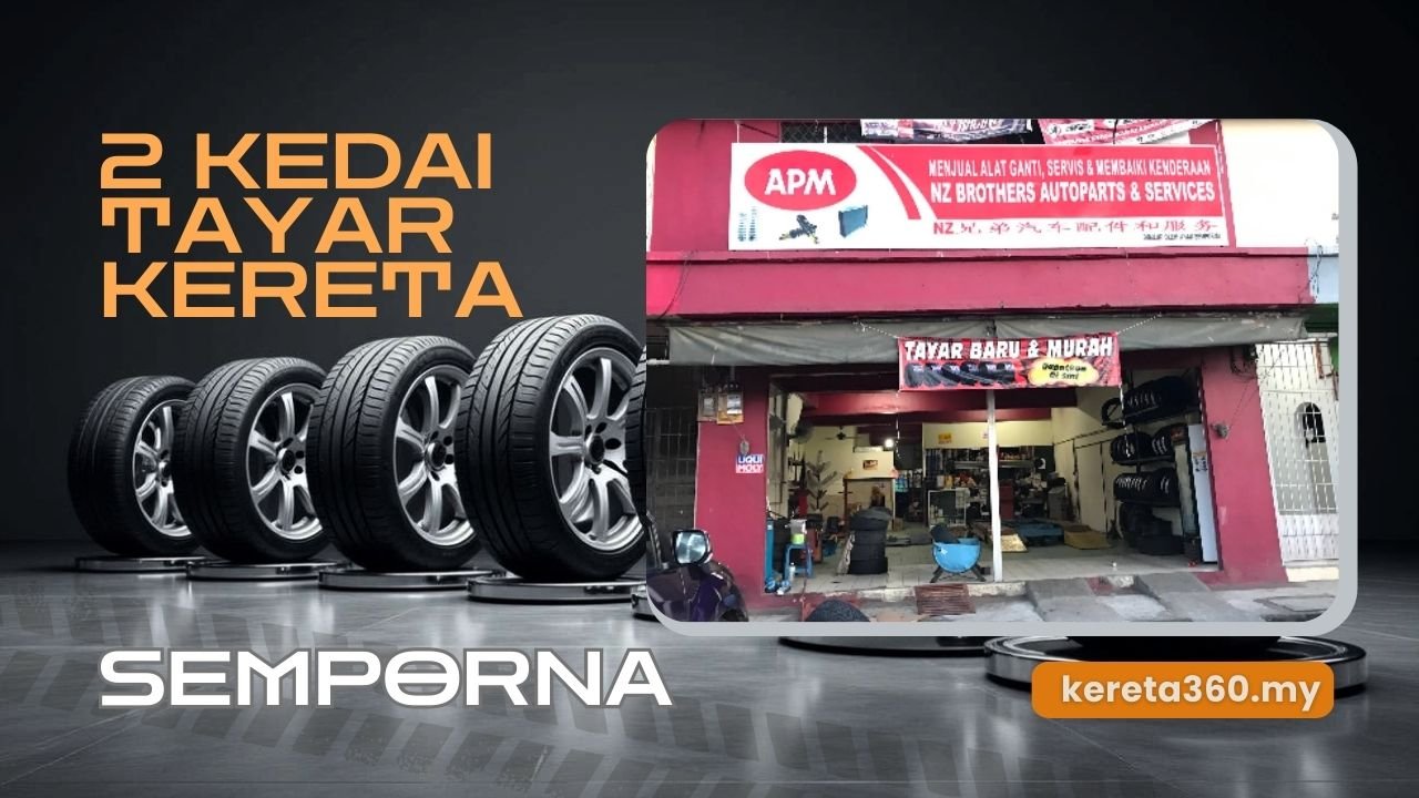 Kedai Tayar Kereta di Semporna