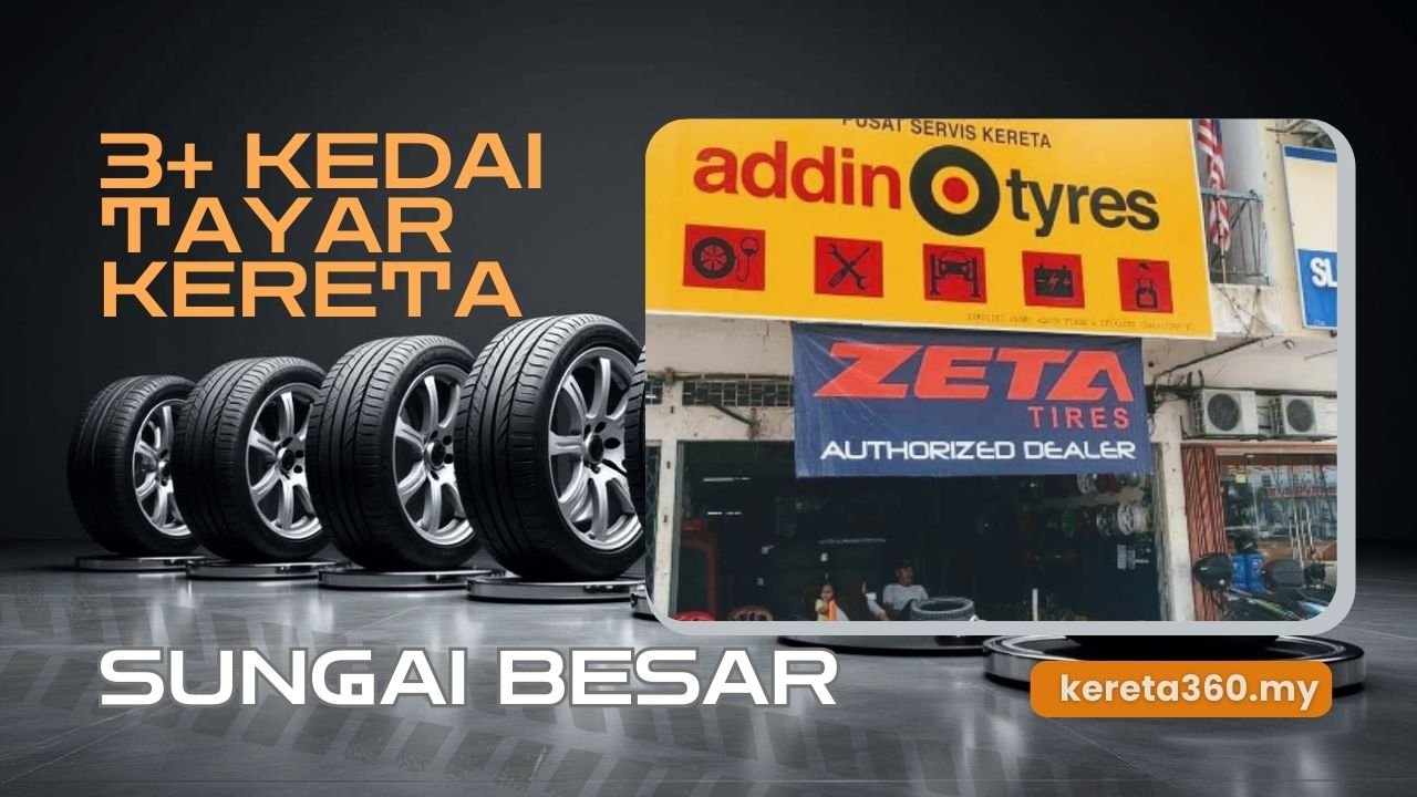 Kedai Tayar Kereta di Sunagai Besar