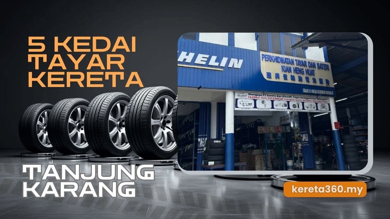 Kedai Tayar Kereta di Tanjung Karang