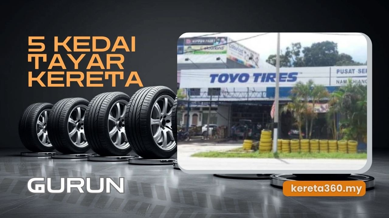 Kedai Tayar Kereta di Gurun